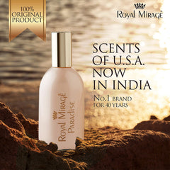 Royal Mirage Paradise Eau De Cologne Spray 120ml 4.0 Fl.oz. Alcohol Free | Women Fragrance