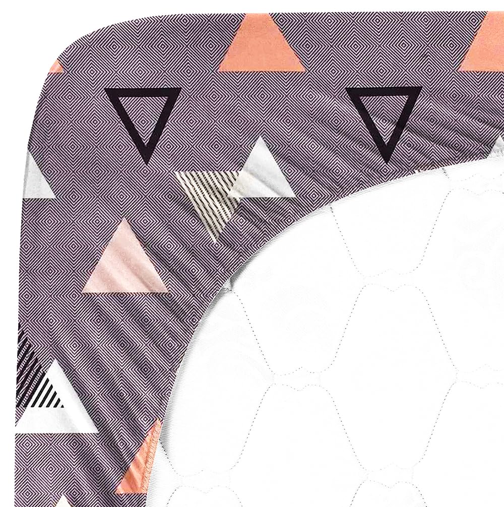 Premium Cotton Double Bedsheet For With 2 King Size Pillow Covers Soft | 72x78+10 Inches, Grey - Double Bed With All Around Elastic | Soft & Smooth To The Touch