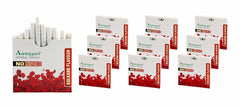 Aarogyam Herbals 100% Tobacco & Nicotine Free Cigarette For Relieve Stress & Mood Enhance Product For Smokers - 10 Sticks In Each Packet Gulkand Flavour, Pack Of 10