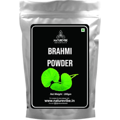 Naturevibe Botanicals Organic Brahmi Powder, Bacopa Monnieri, Promote Subtle Awareness And Sattva | 200gm 0.4lbs