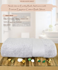 Rangoli Soft Absorbent Durable Towels Earthly Egyption Cotton Plush Oversized Bath Towel 600 Gsm (Grey)