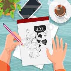 A5 Size, Unruled Notepads For Writing, 50 Sheets Per Pad, Plain Blank Paper (White) Pack Of 20