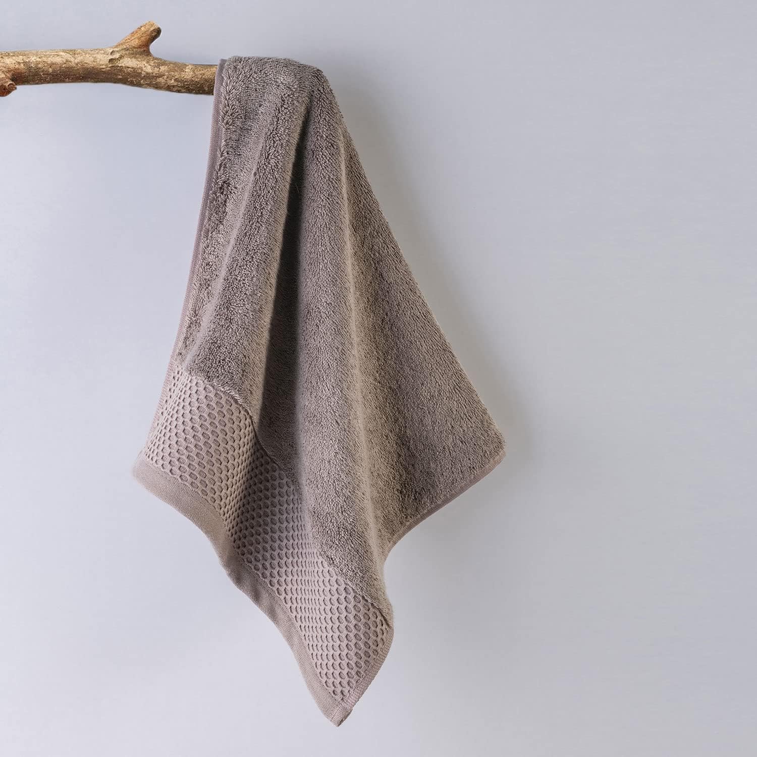 Spread Spain Hand Towels 500 Gsm | Micro Modal Large Size Highly Absorbent Soft Quick Dry Hand Towel (Brown) - 2 Pcs