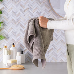 Spread Spain Hand Towels 500 Gsm | Micro Modal Large Size Highly Absorbent Soft Quick Dry Hand Towel (Brown) - 2 Pcs