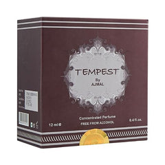 Ajmal Tempest Concentrated Perfume 12ml 0.4 Fl.oz. | For Men &women | Free From Alcohol