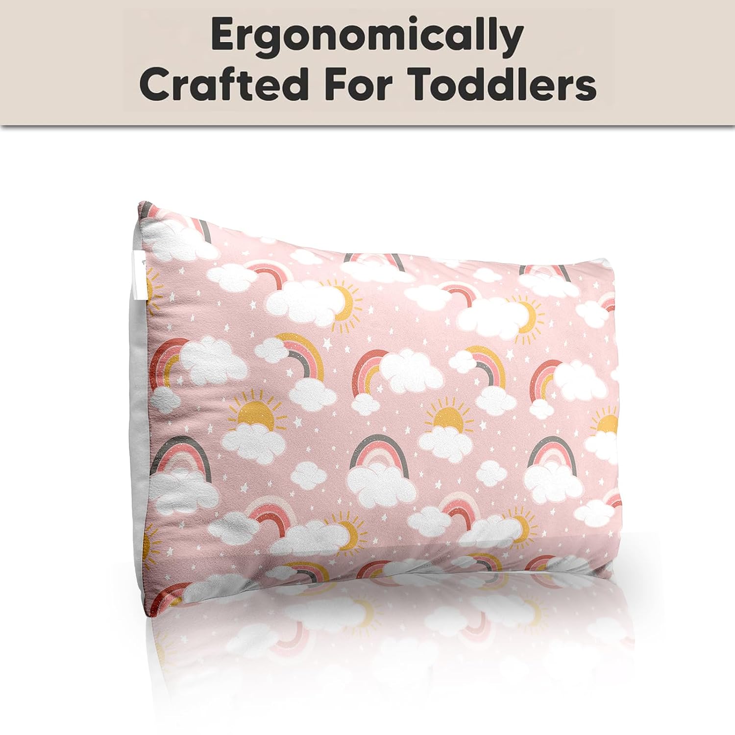 Premium Baby Pillow For Kids, Super Soft Cotton Kids Cushion - 12 X 18 Inches | For 5 Years Old Kids, Adorable Animal & Cartoon Prints | Bed Pillow, Washable, Easy To Care - Pillow 13