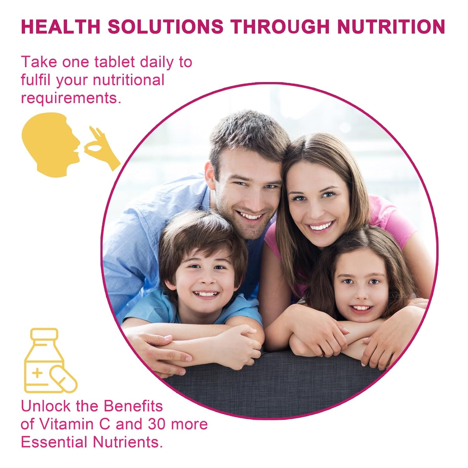 U-liva Nutrition Women's Daily Best Multivitamin , Energize, Fortify & Glow With Vitamin C, 11 & 16 Essential Nutrients For Energy, Immunity, Skin Health, Overall Health | 60 Tablets , 100gm 0.2lbs