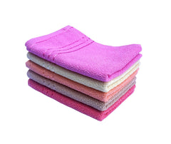 Space Fly Cotton Hand Towels 750 Gsm | Soft & Absorbent, Quick Dry Towels For Bathroom, Gym, Face & Hand Drying (Multicolor) - Pack Of 5