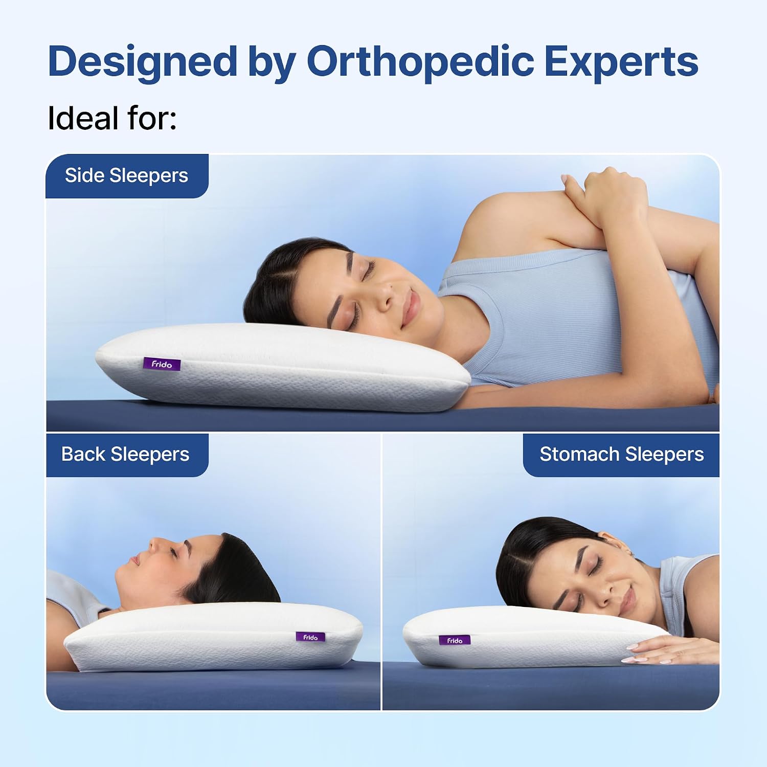 Ultimate Deep Sleep Pillow, Memory Foam Pillow, White, King Size - 4 Inch | Orthopedic Grade Gel Memory Foam For Neck & Shoulder Pain Relief, Includes Bamboo Pillow Cover - Pack Of 1