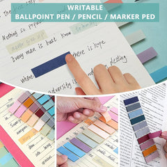 Index Tabs Sticky Notes With Ruler Color Sticky Tabs For Notebook, Books - 2 Packs