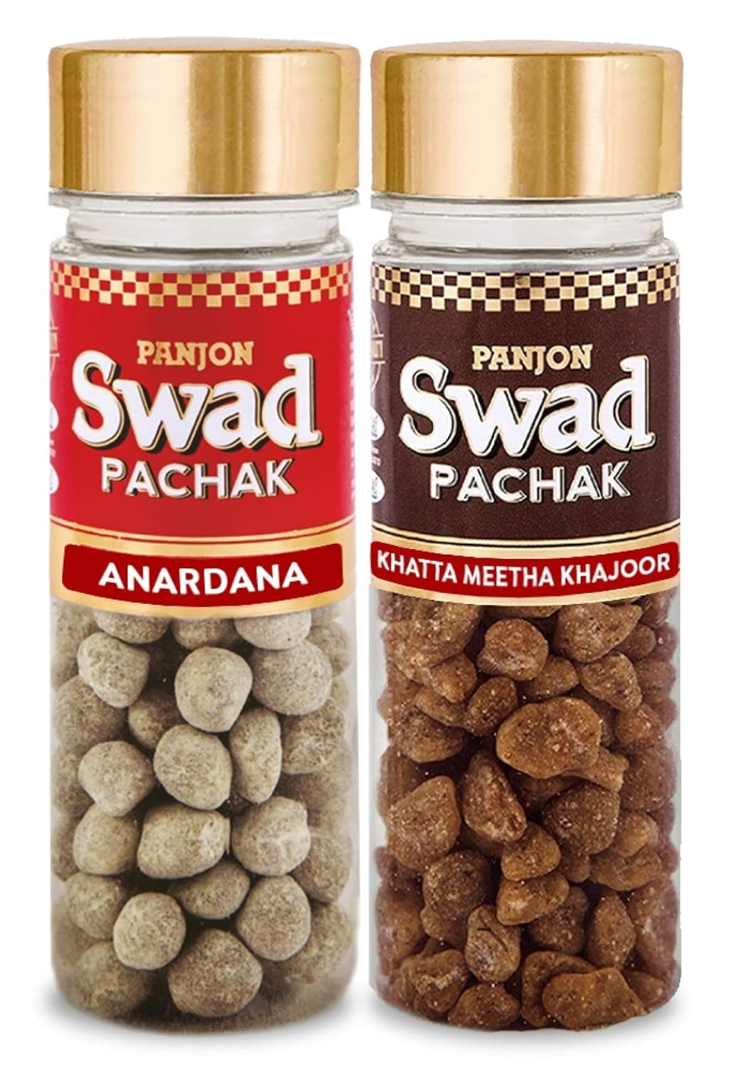Panjon Swad Anardana & Khatta Meetha Khajoor Pachak Mukhwas 260gm, (130gm *2 Bottles)