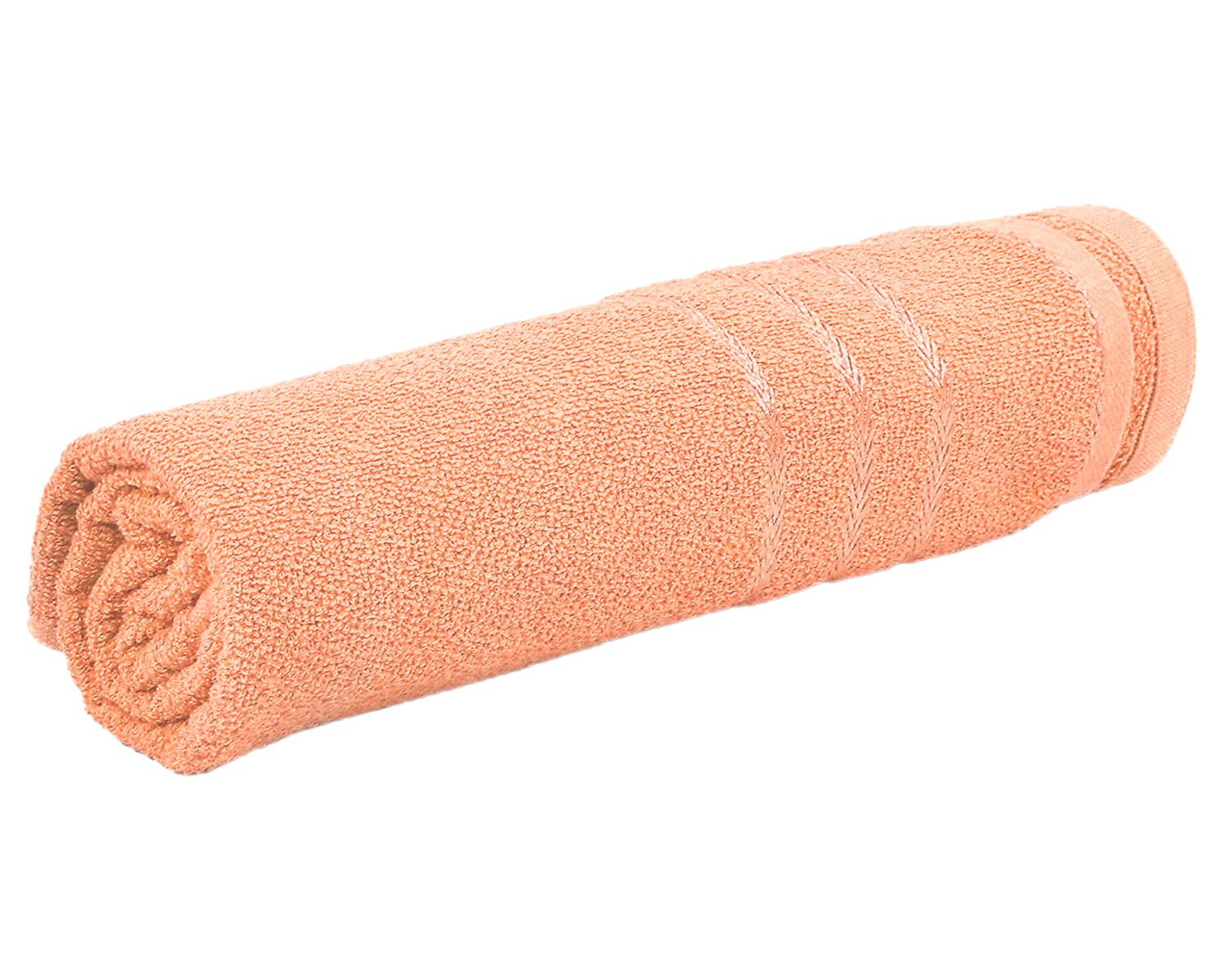 Kuber Industries Face Towel 200 Gsm | Super Soft Fluffy Absorbent Cotton Babies Bath & Face Towel - Pack Of 2 (Green & Peach)