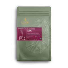 Luxmi Estates Rooibos Chai Herbal Tea - 100gm, 3.5 Ounce, 50 Tea Bags | USDA Certified Organic Tea - Caffeine Free Herbal Tea Bags | Antioxidant Rich Herbal Beverage For Relaxation & Wellness