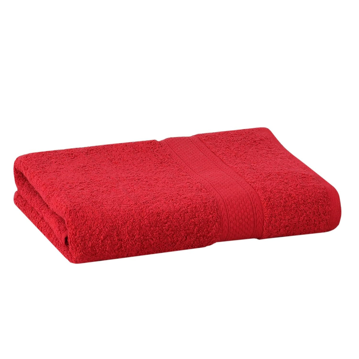 Fresh From Loom Luxury Edition Egyptian 100% Pure Cotton Bath Towel 600 Gsm | High Water Heavy Soft Dual Stitched Bath Towel (Spanish Red)
