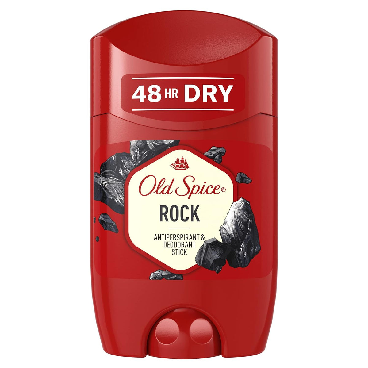 Old Spice Rock Antiperspirant & Deodorant Stick 50ml 1.6 Fl.oz. | 48 Hours Protection Against Strong Sweating | For Men