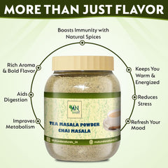 Mukunda Naturals Tea Masala Powder - 100gm, 3.5 Ounce | Premium Blend Of 100% Natural Spices - Rich Aroma & Taste Chai Masala | Enhance Your Tea Flavor