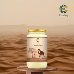 Organic Natural Camel Ghee By Curdley | Great Source Of Energy Healthy & Nutrients Camel Ghee Perfect For Diet | (250ml) 8.4 Ounce | Jar Pack
