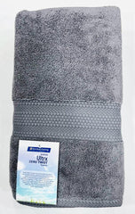 Bombay Dyeing Ultrx 100% Cotton Large Size Premium Bath Towel 650 Gsm - Grey