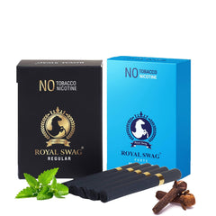 Royal Swag Ayurvedic Herbal Cigarettes 100% Tobacco Free 100% Nicotine Free Cigarettes Regular, Mint Flavoured | Smoking Cessation (Pack Of 20)