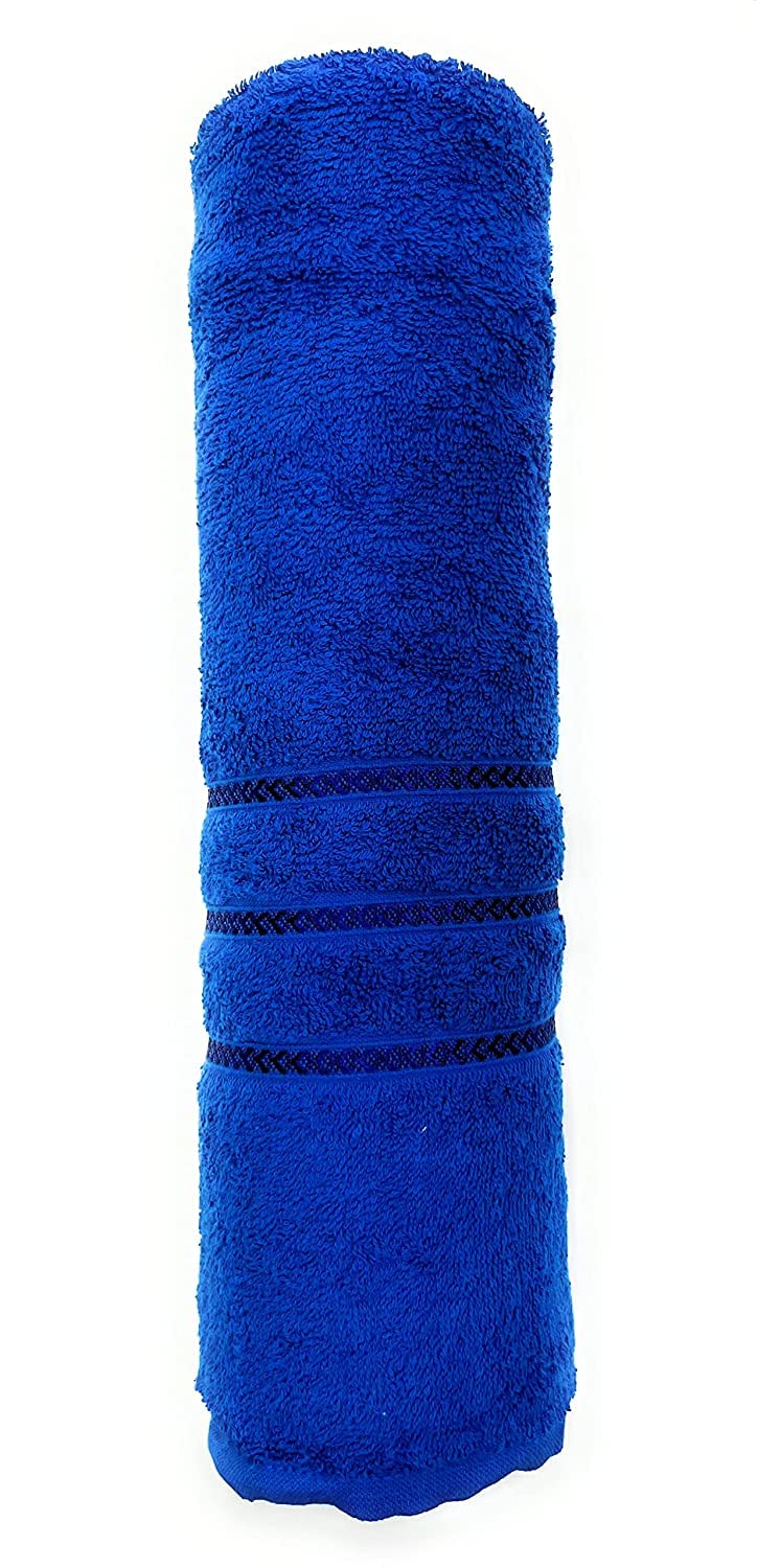 Bombay Dyeing Flora Small Size Bath Towel 500 Gsm - Royal Blue