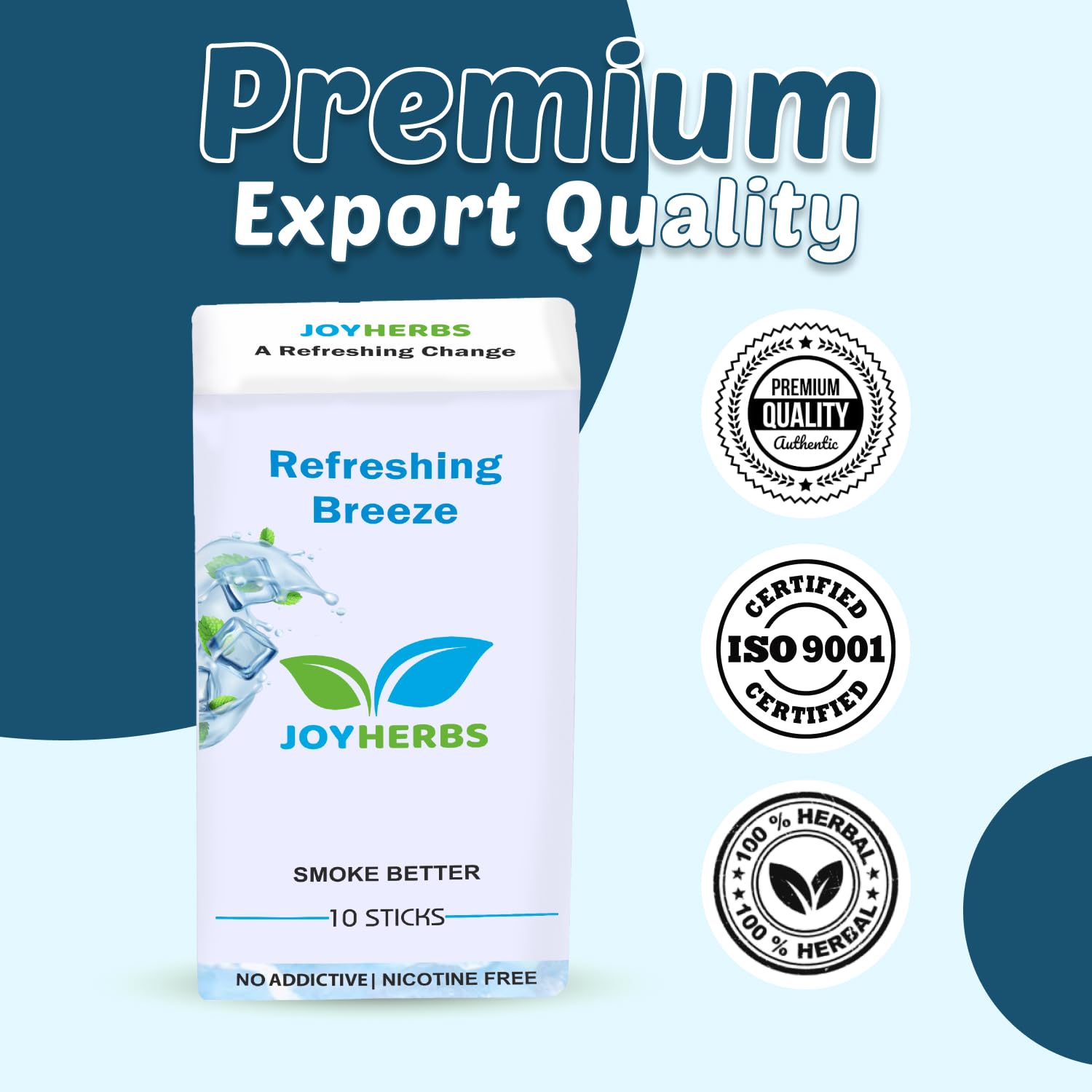 Ayurvedic Herbs Tobacco Alternatives | Non Addictive, Refreshing Breeze Flavour 30 Sticks - Tobacco And Nicotine Free