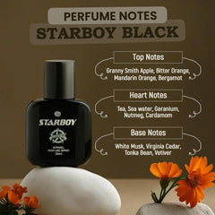 JD International Star Boy Black Apparel Unisex Perfume With Long Lasting Fragrance - 30ml, 1.02 Fl.oz | Perfume For Men & Women