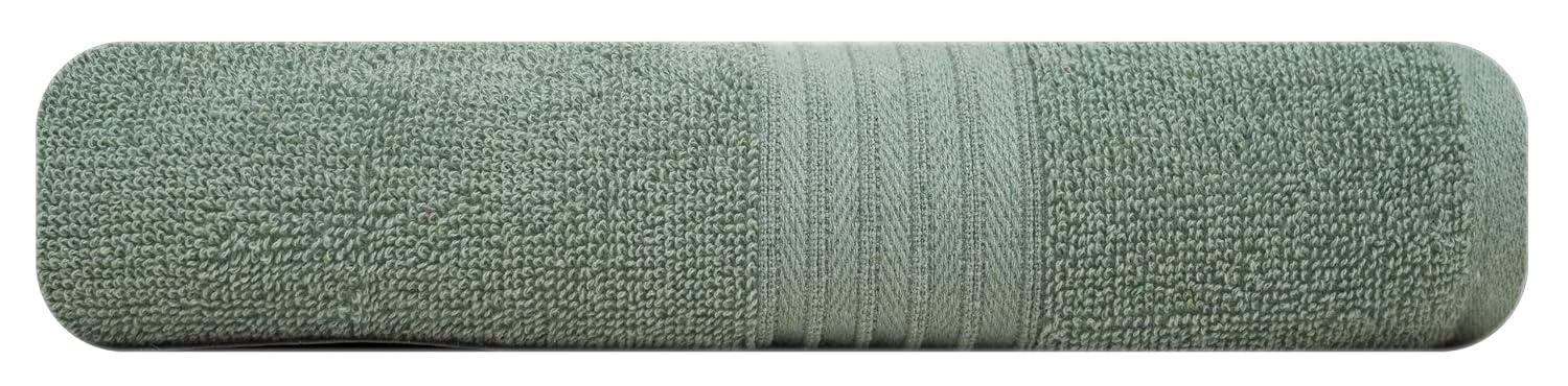 Ojalika Fashion Polycotton Large Size Bath Towel 450 Gsm | Quick Dry, Soft Absorbent Bath Towel (Saga Green)