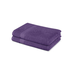 Himeya 100% Cotton Large Size Hand Towels 400 Gsm (Spice Violet) - 2 Piece