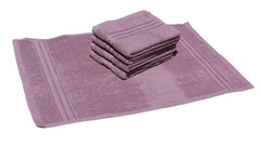 Solance Super Cotton Hand Towel 1000 Gsm | Ultra Soft & Super Absorbent Hand Towel (Purple) - Set Of 5