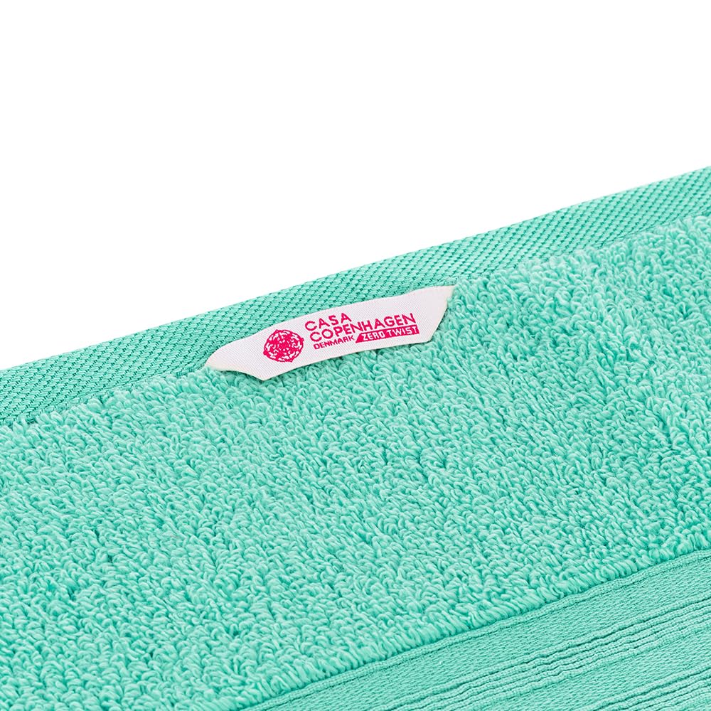 Casa Copenhagen Egyptian Cotton Exotic Hand Towel 400 Gsm (Zt Aque Blue)- 2 Pcs