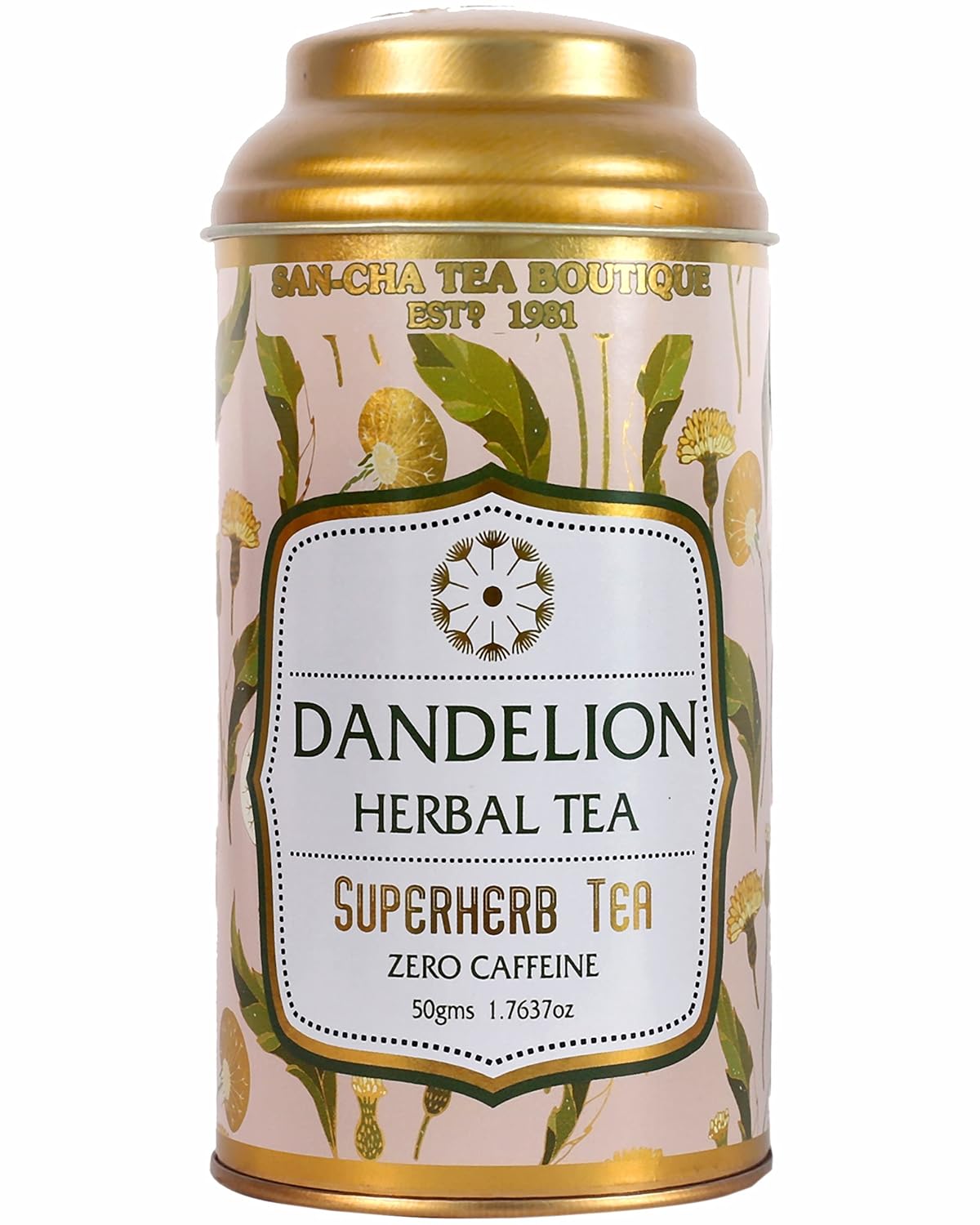San-Cha Dandelion Herbal Tea - 50gm, 1.7 Ounce | Rich In Antioxidants, Super Herb Herbal Tea - Zero Caffeine, Environment Friendly