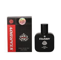 JD International Star Boy Black Apparel Unisex Perfume With Long Lasting Fragrance - 60ml, 2.04 Fl.oz. | Perfume For Men & Women