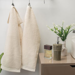 Spread Spain Resort Luxury Cotton Hand Towel 750 Gsm Maximum Softness & Absorbency, Ultra-Durable For Luxury Hotel & Spa Quality Hand Towel- Ivory (2 Piece)