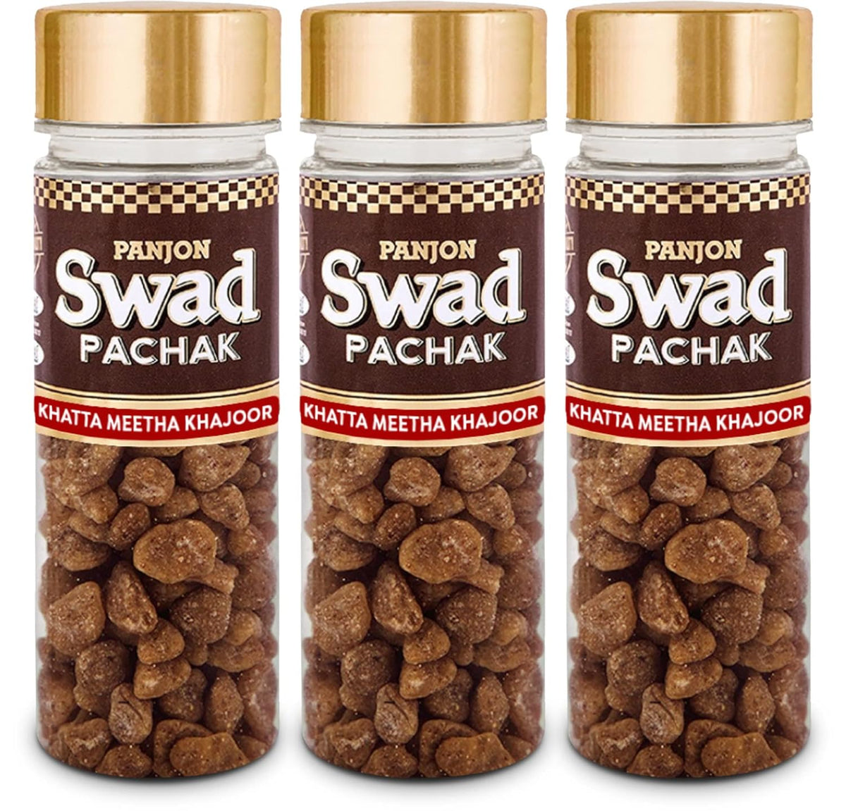 Panjon Swad Khatta Meetha Khajoor Mukhwas 390gm, (130gm *3) | Digestive Mouth Freshener