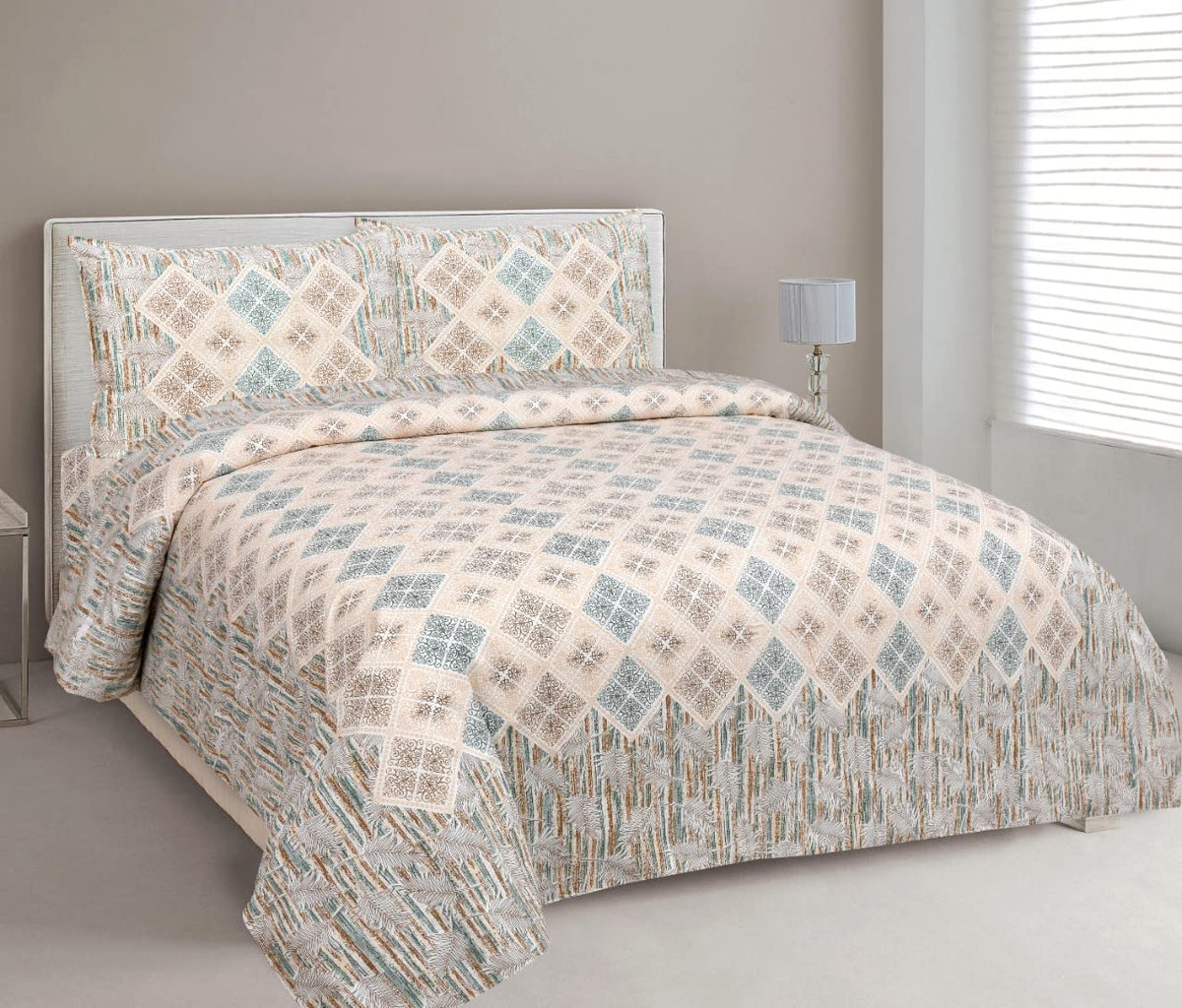 Jaipuri Bedsheet King Size With 2 Pillow Covers - 90 X 108 Inches, Multicolor | Luxurious Comfort & Breathability | Super Soft Breathable & Wrinkle Free