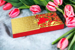 Wood Decorative And Attractive Box Cash Box, Shagun Jewellery Money Envelop Wedding, Gift Bangel Pack Of 1, Colour - Red