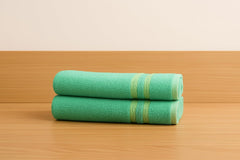 Siya Fashion Cotton Bath Towel 1000 Gsm | Ultra Soft Absorbent Quick Dry Lightweight & Durable Fabric Perfect For Home, Gym, Travel & Everyday Use (Sea Green) - Pack Of 2