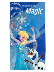 Athom Living Magic Elsa Kids Bath Towel 300 Gsm | Super Soft, Quick Dry, Highly Absorbent, Lightweight & Durable Towel (Multicolor)