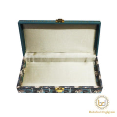 Flower Design Gold Printed Matt Touch Mgi Floral Decorative Box, Wedding Fancy Shagun Cash Box, Jewellery Box, Money Box, Gaddi Box, Colour - Green, Pack Of 4