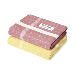 Thirsty Towel Cotton Bath Towel 400 Gsm | Super Soft & High Absorbency Towels, Quick Dry Bath Towels Large Size Pack Of 2 (Red & Yellow)