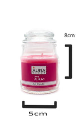 ROSE FRESH ROSES CUT FRAGRANCE JAR CANDLE | PARAFFIN WAX | PERFECT GIFT FOR LOVE