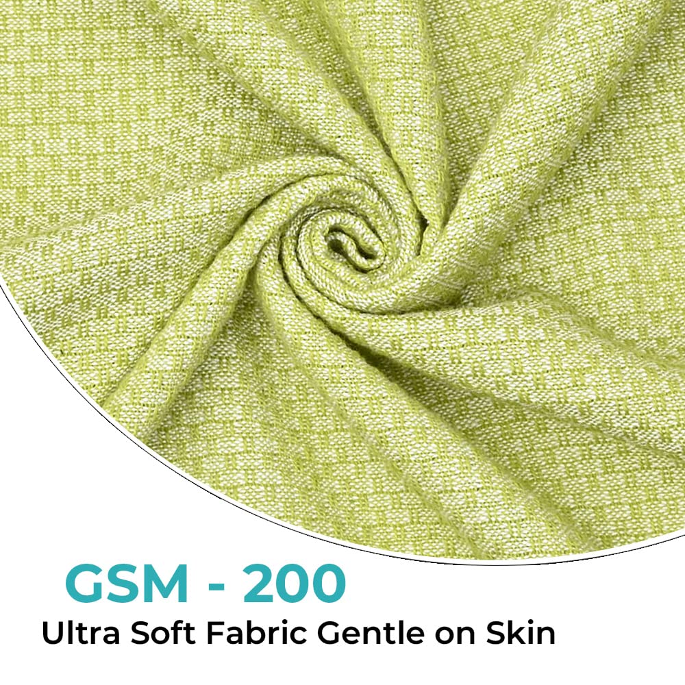 The Better Home Cotton Large Size Bath Towel 1200 Gsm | Soft Towel For Men Women Anti-Odour High Absorbency Quick Dry Towel (Green) - 4 Pcs