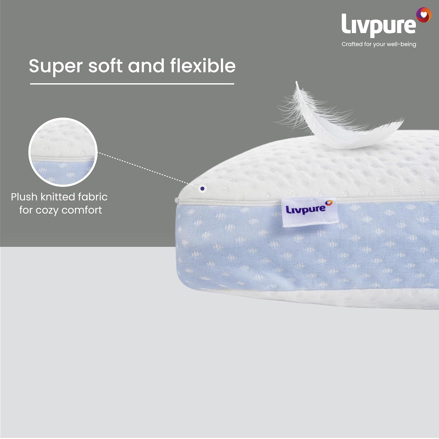 Premium Memory Foam Pillow For Sleeping, Breeze King Pillow With Perforated, White | Bed Pillow, Neck Support, Comfortable, Breathable, Soft Pillow, Washable Cover - Pack Of 2