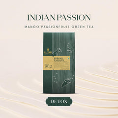 Luxmi Estates Indian Passion Green Tea - 50gm, 1.7 Ounce, 25 Tea Bags | USDA Certified Organic Darjeeling Green Tea - Mango Passion Fruit Green Tea | Made With Lemongrass, Ginger, Lemon Peel