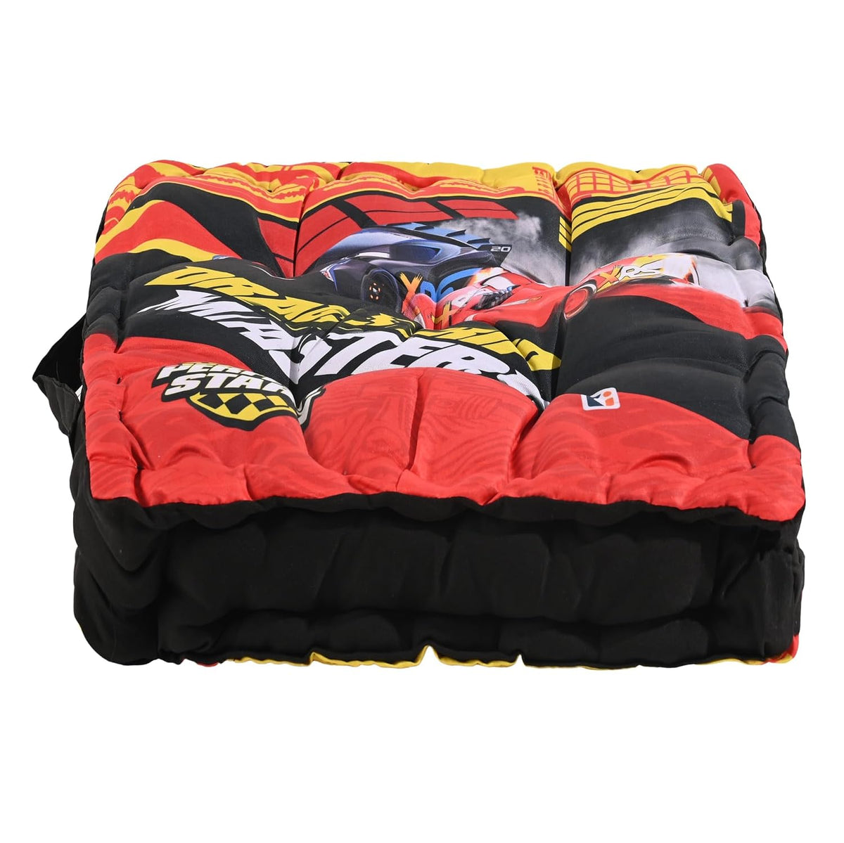 Cotton Chair Cushions Pillow For Sitting, For Back Rest, Disney Car - Red & Black | Chair Pad For Office Work & Posture Support | Furniture Cushion, Lightweight & Portable, Long Lasting