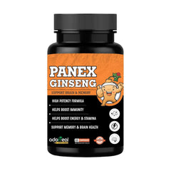Adorreal Panex Ginseng High Potency Formula, Supports Brain & Memory, Boosts Immunity & Energy | 60 Capsules 100gm 0.2lbs