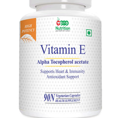 Pronutrition Vitamin E With (D - Alpha Tocopheryl) Gluten Free | 90 Veg Capsules , 150gm 0.3lbs
