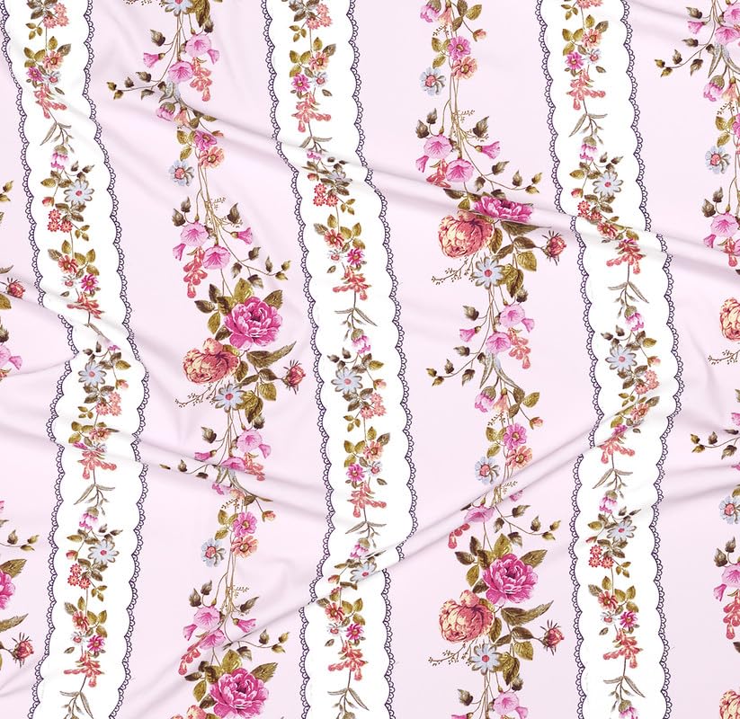 Single Bed Sheet With 1 Pillow Covers For Single - 60 X 90 Inches, Pink | Super Soft Premium Brushed Glace Cotton Bedsheet