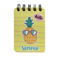 Spiral Pocket Notebook, Cute Mini Notepad, Handy Notebook For School, Office (Summer) 1Pc