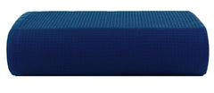 Casa Copenhagen Egyptian Cotton Waffle Large Bath Towel 500 Gsm (Navy Blue)